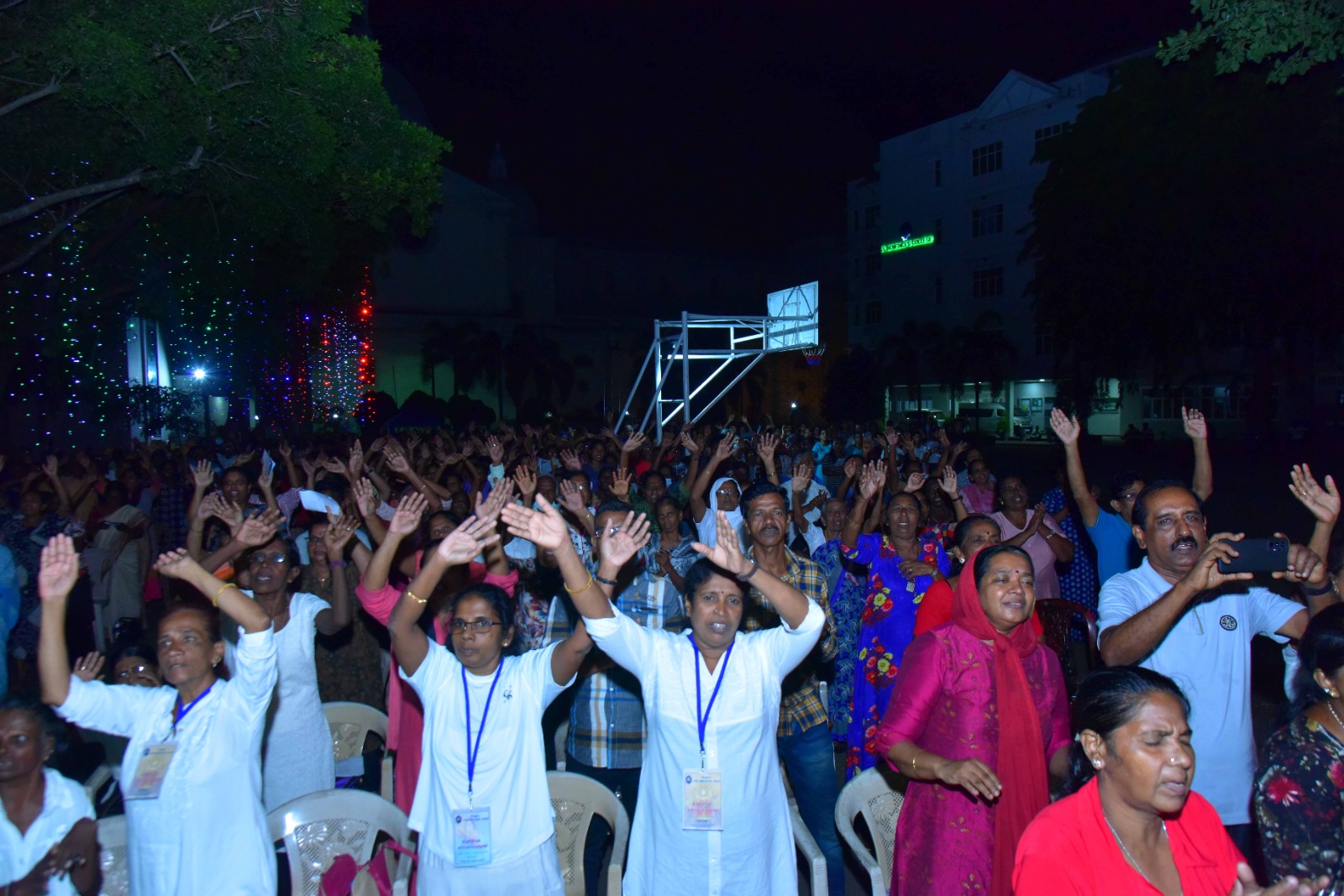 Vigil Service at St. Benedict's College Quadrangle