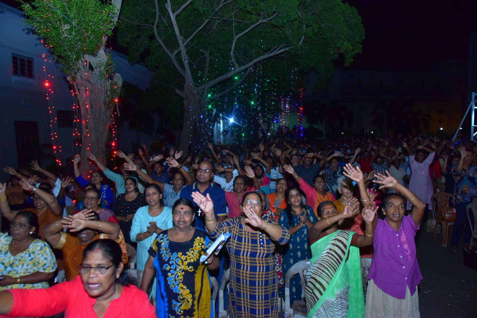 Vigil Service at St. Benedict's College Quadrangle